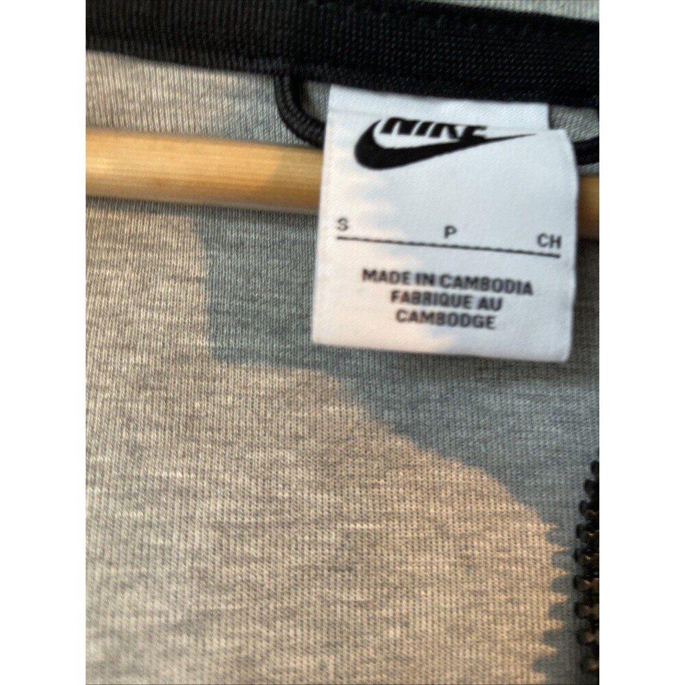 Nike Jacket Mens Small Gray Hooded Full Zip Arm Sleeve Pocket Comfortable - Picture 7 of 10